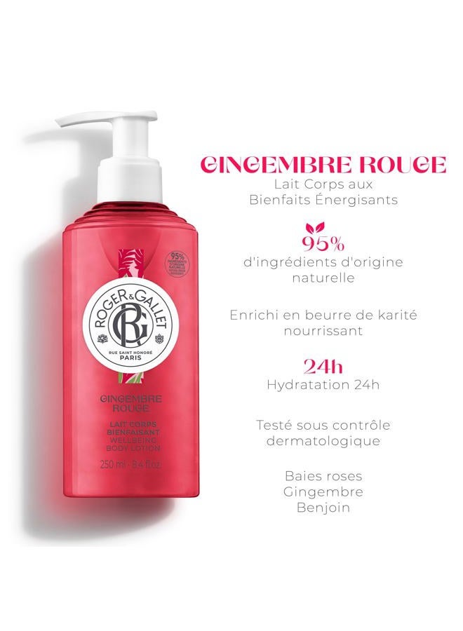 ROGER & GALLET Body Lotion for Women |Gingembre Rouge - Red Ginger 8.4 oz Bottle - Image 2
