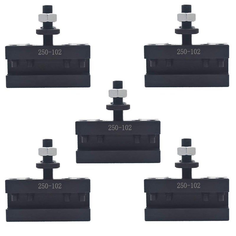 findmall 5Pcs AXA 250-102 Tool Holder AXA 102 Quick Change Tool Post Holder Fit for Swing 12 Inch AXA Tool Holder - Image 1