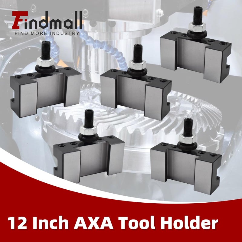 findmall 5Pcs AXA 250-102 Tool Holder AXA 102 Quick Change Tool Post Holder Fit for Swing 12 Inch AXA Tool Holder - Image 3