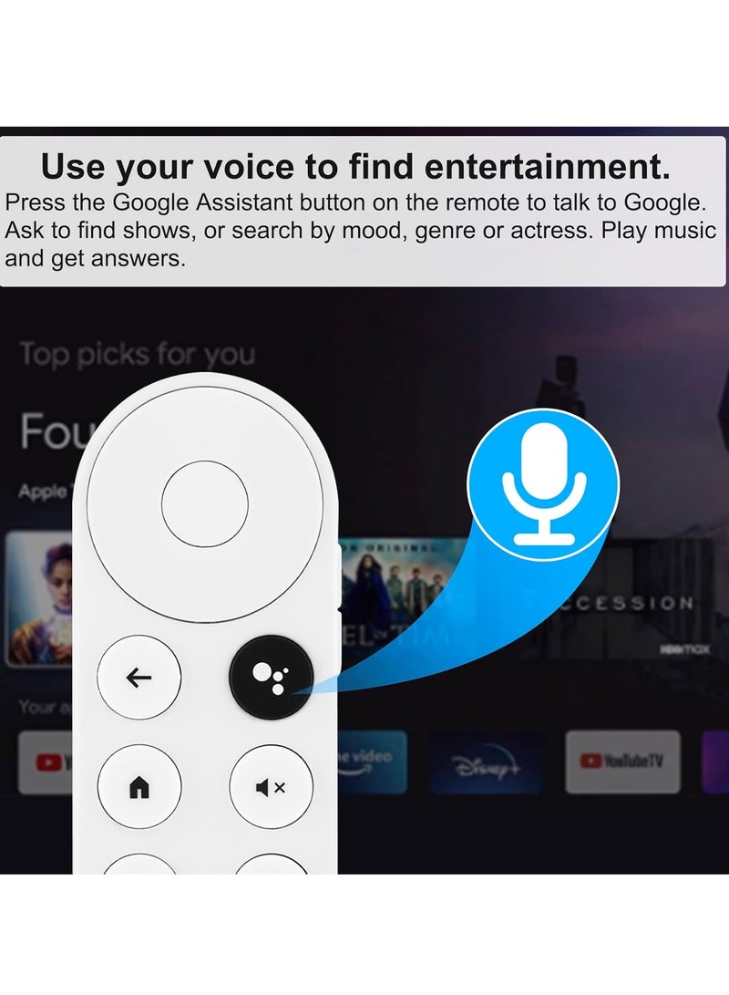 ELTRAZONE Voice Remote Control Replacement for 2020 Google TV 4K Snow (G9N9N GA01920) - YouTube & Netflix Shortcut Buttons - Image 4