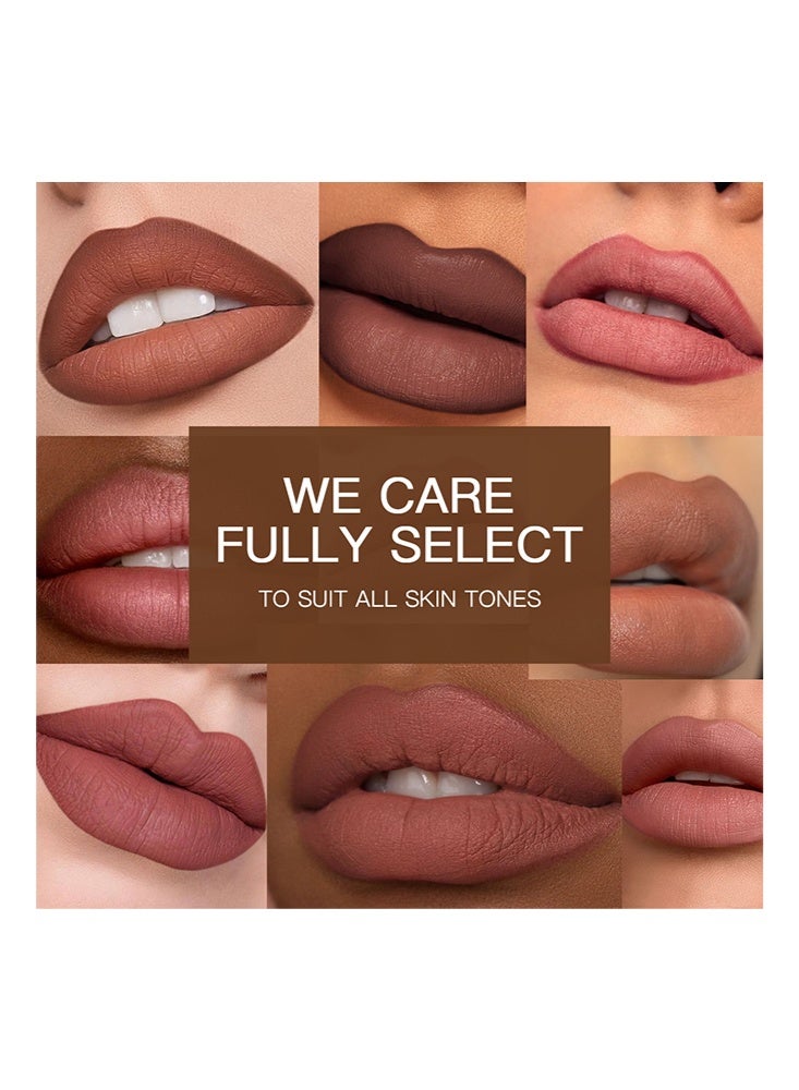 Ushas Matte Lipstick-2in1 Lipstick & Lipliner,Long Lasting Non-Stick Waterproof Lip Liner Lipstick for Women （Nude） - Image 5
