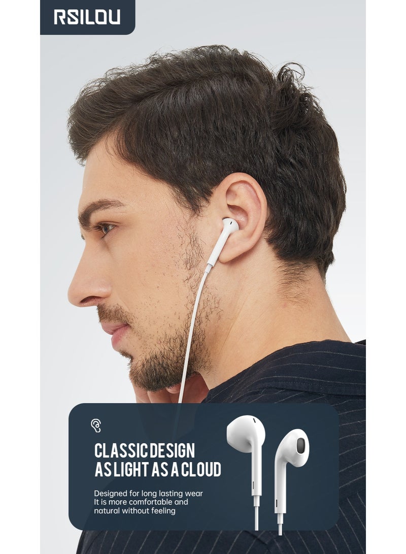 rsilou RSILOU Wired Earphones - 14.2MM Oversized Driver - Jack connector - Image 5