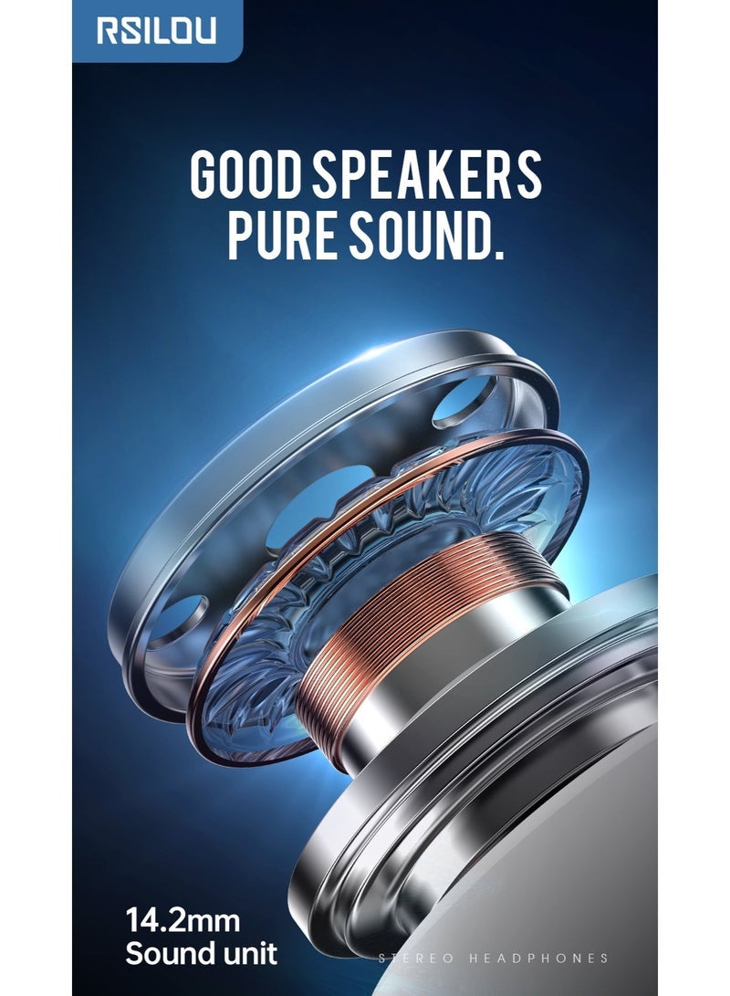 RSILOU-R3506 Wired Earphones with 14.2MM Dynamic Driver | 3.5mm Jack Connector | Deep Bass Stereo Sound | In-Ear Wired Headphones with Built-in Mic & Noise Isolation | Compatible with Smartphones, Tablets & Laptops - Image 4