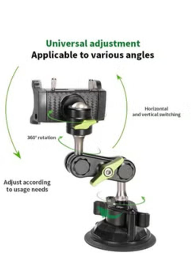 ELTRAZONE Universal Ball Head Car Phone Mount – 360° Rotating for Full Adjustment - Image 1