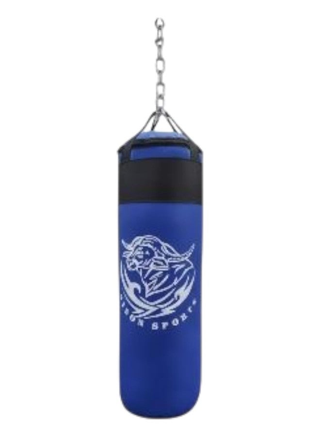 بايسون مجموعة أدوات الملاكمة القوية من بايسون بلو (حقيبة ملاكمة 36 بوصة، قفازات ملاكمة 14 أونصة، سلسلة تعليق، ضمادة يد، واقي فم) حقيبة ثقيلة - Image 2