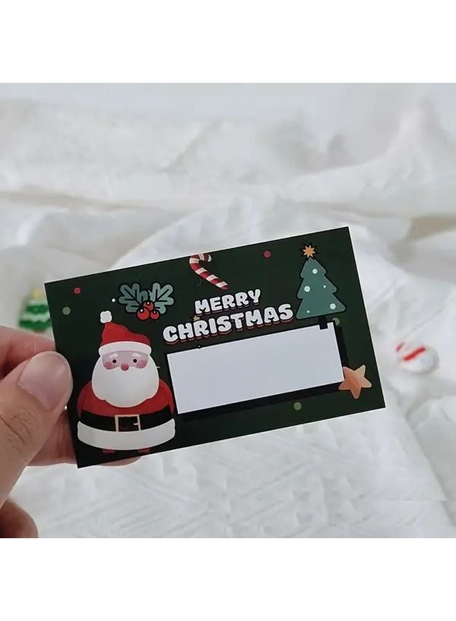 50 Pack Green Christmas Scratch Cards Personalized Party Favors Gift Tags - Image 2