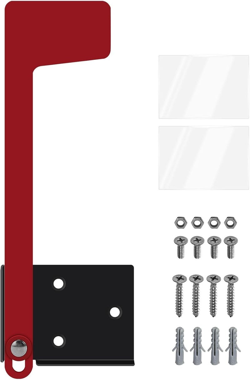 Mearar Mailbox Flag Replacement Kit, Galvanized Steel Flag for Mailbox, Mailboxes Accessories, Two-Way Installation Methods for Wood, Wall, Metal, Stone, Mailbox - Image 1