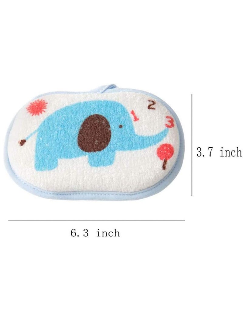 Generic - Baby Bath Sponge, Soft Foam Scrubber Natural Sponge for Bathing, Shower Scrubber Body Sponge Cute Soft Cotton Baby Bath Foam Rub Shower Sponge for Kids Babies Men Women, Set of 3 - Image 1