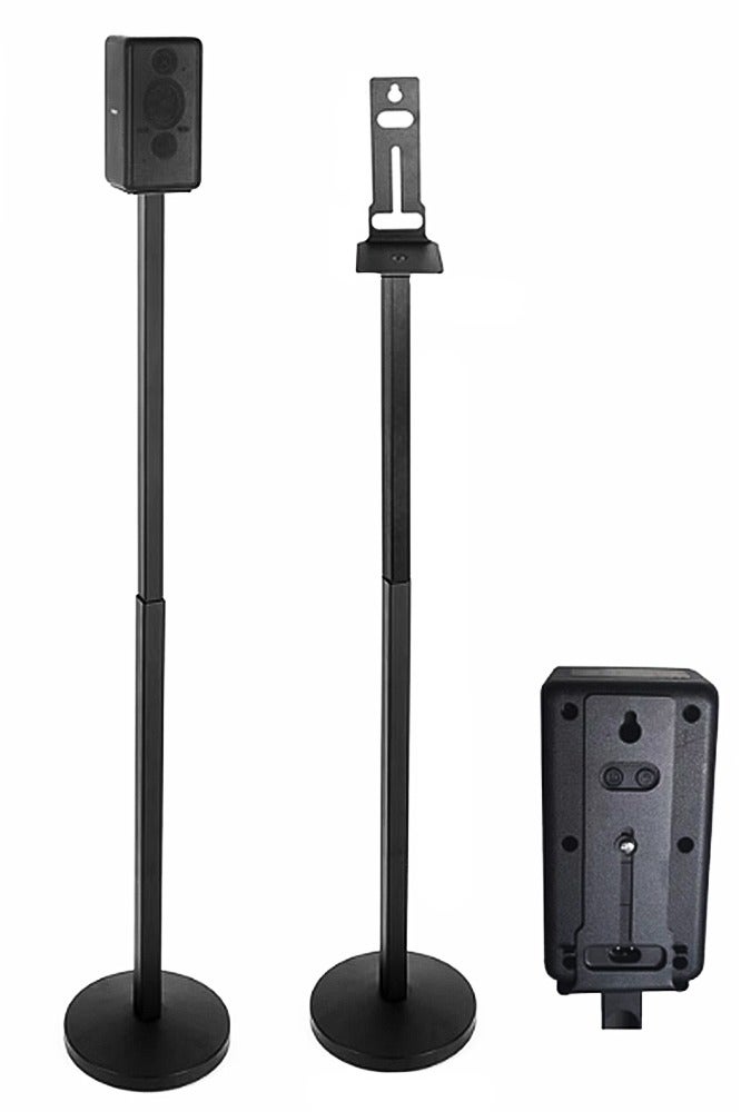 FlashHawk Speaker Stands Pair - Adjustable Height Speaker Stands for Sony SA-RS3 - Strong Load-Bearing Capacity - Included Screws & Easy DIY Assembly