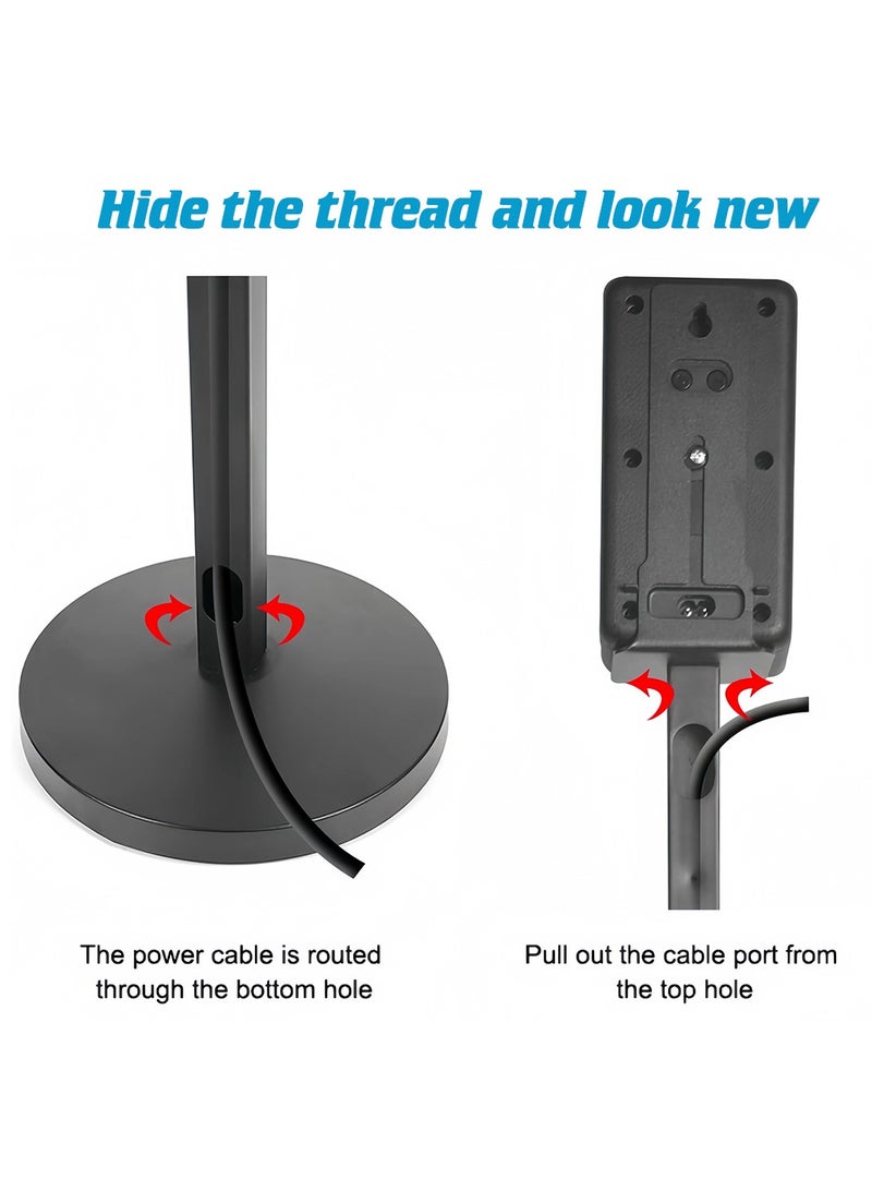 FlashHawk Speaker Stands Pair - Adjustable Height Speaker Stands for Sony SA-RS3S - Strong Load-Bearing Capacity - Included Screws & Easy DIY Assembly - Image 4