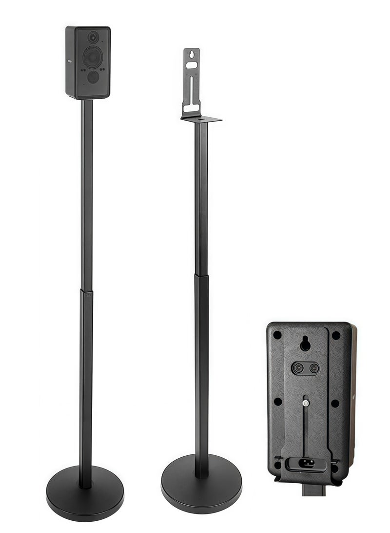 FlashHawk Speaker Stands Pair - Adjustable Height Speaker Stands for Sony SA-RS3S - Strong Load-Bearing Capacity - Included Screws & Easy DIY Assembly - Image 1