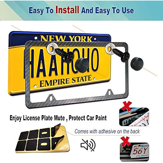 rayihni Youoy Anti Theft License Plate Screw Black License Plate Screw For Plate Mounting Stainless Steel Car Tag Frame Screw SelfTapping Screws8 - Image 5
