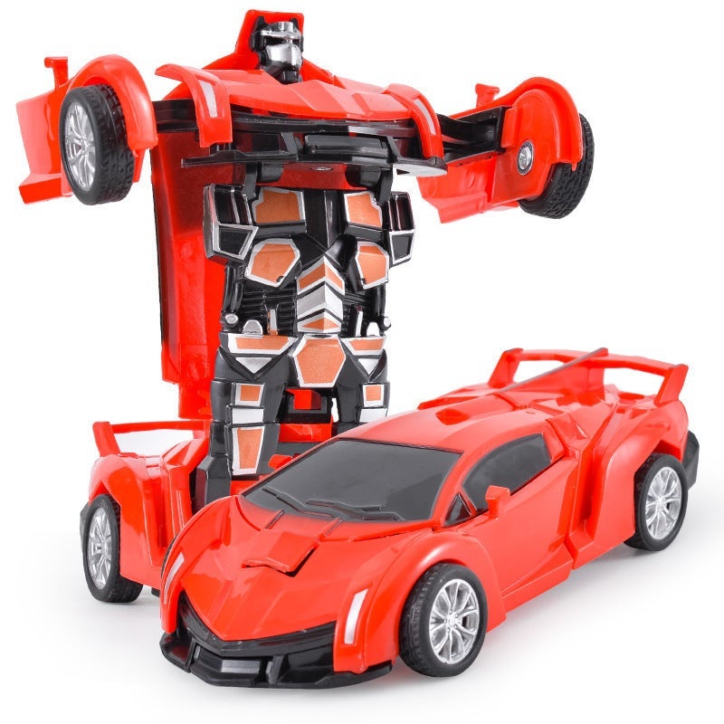 Generic Kids Collision Transforming Car Toy Inertial Impact Gift Red ...