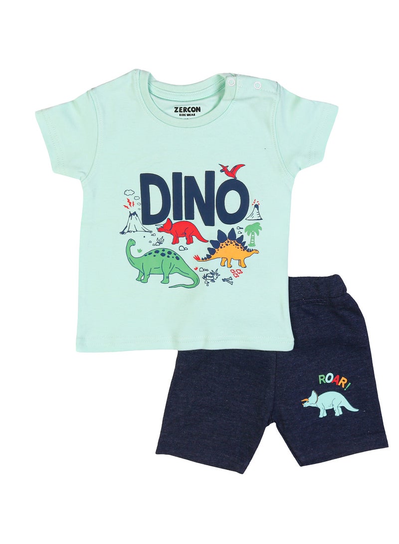 Zercon Summer Pajama Set for Newborn Baby Boys - Image 1