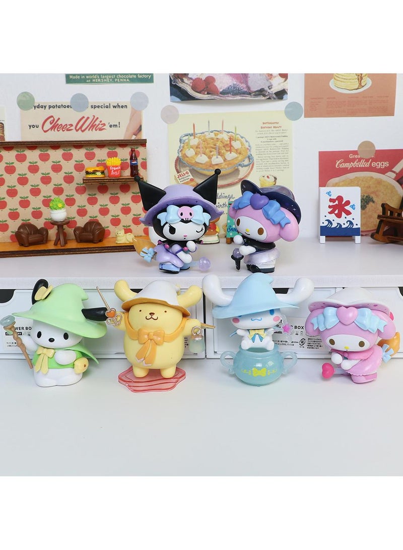 XiuWoo Kawaii Sanrio Figure My Melody kuromi Figure Birthday Party Supplies, Cinnamon Cupcake Toppers, Cute Mini Figure Toys Birthday Party Favor For Kids Fans Collection Bouquet Desk Decor - Image 2