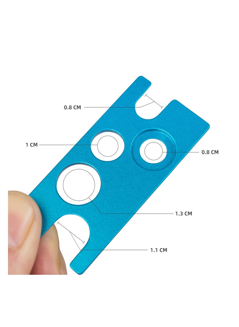 Generic - 2 Piece Multi-Function Beading Machine Multi-Color Oil Bottle Opener Key Chain Essential Oil Dispensing Tool Bottle Opener Small Assistant(Black) - Image 1