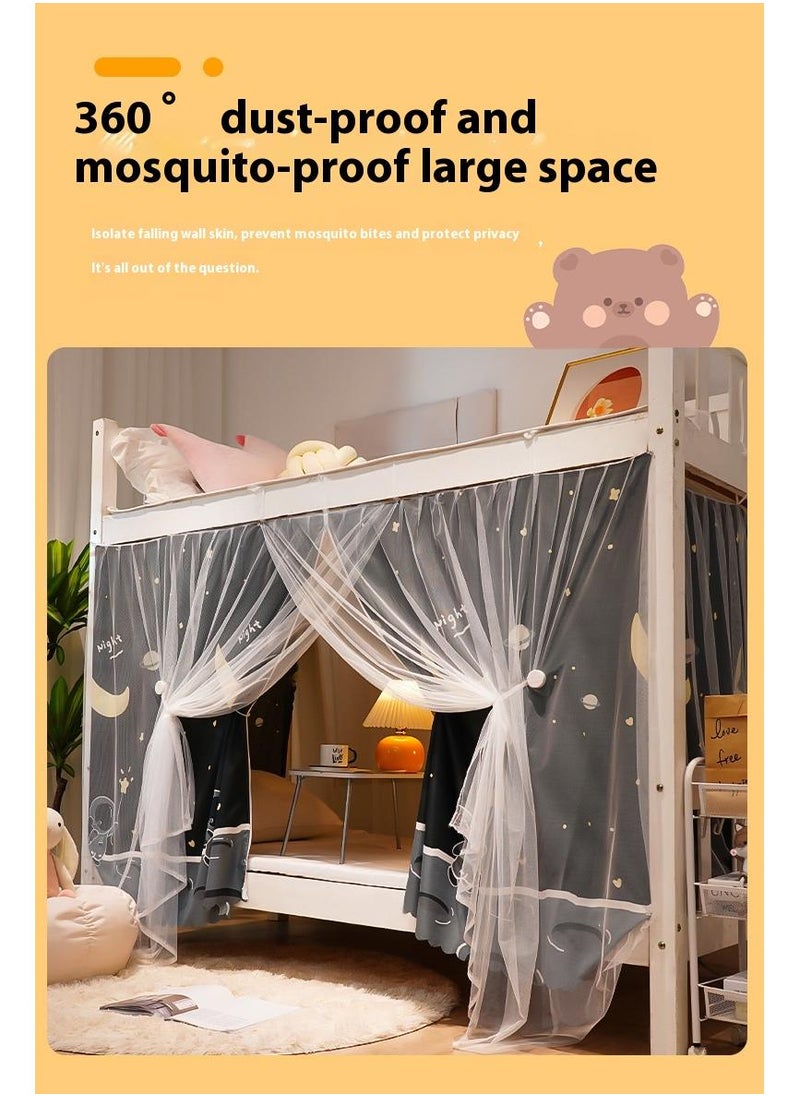 Cartoon Pattern Design Lower Deck Zipper Bed Curtain With Mosquito Net - pzsku/ZE4D946B3147B6633E960Z/45/_/1719299299/532222be-daf5-448d-a4a4-5313f07f7ecb