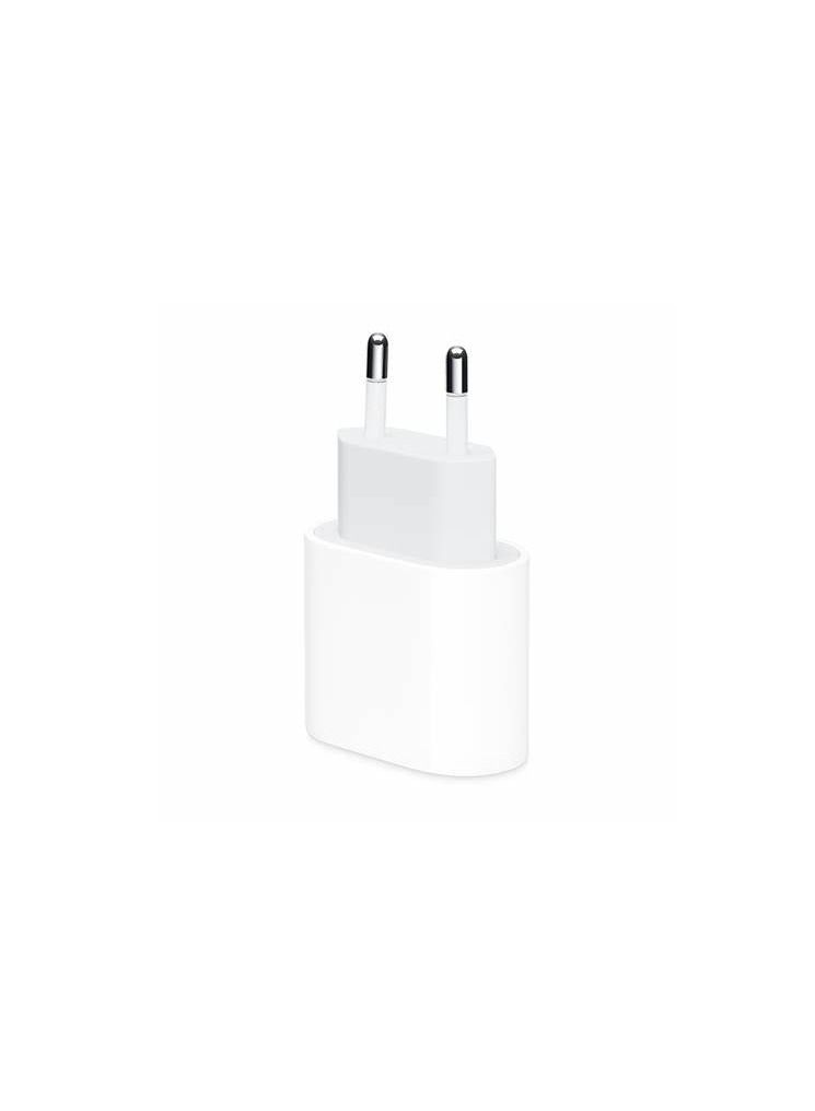 20W USB C Dual Plug Power Adapter White