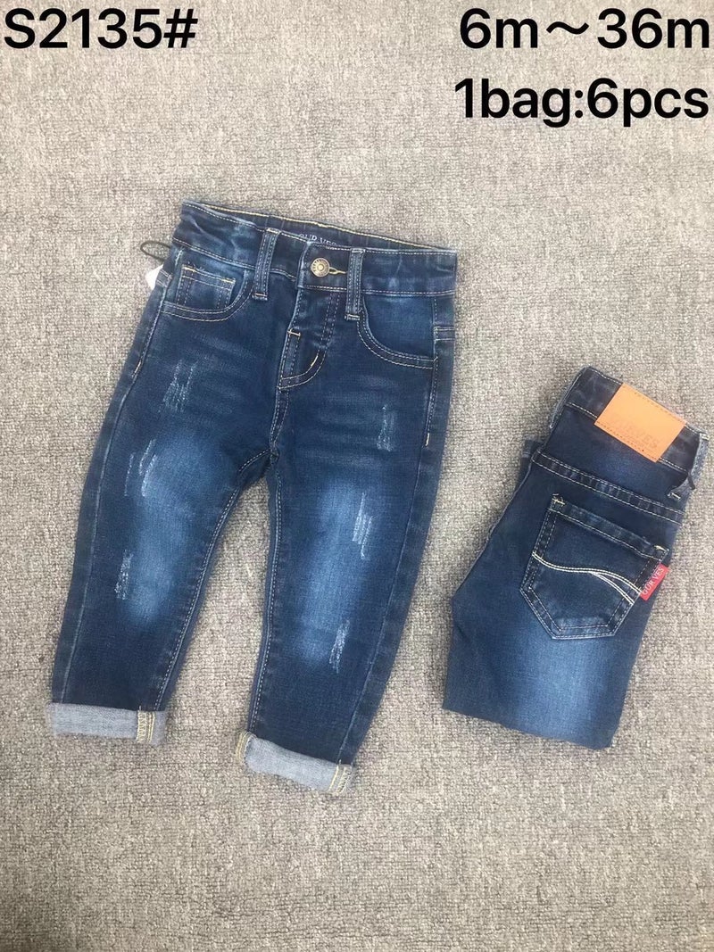 New Baby Jeans Men'S Baby 6M-36M Comfortable Denim Trousers Baby Jeans Boys Jeans - Image 1