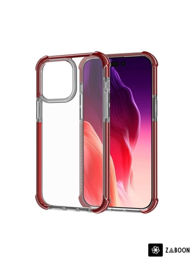 Zaboon Protective Case Cover For iPhone 15 Pro Max Four-corner Shockproof TPU + Acrylic  - Image 1