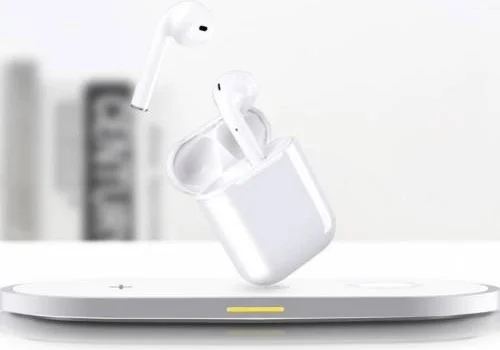 Polhammobile Original Kuulaa 3in1 Wireless Wireless Charger iPhone Compatible IWatch Compatible Airpods Iphone 11 Pro Xs Xs Max Xr