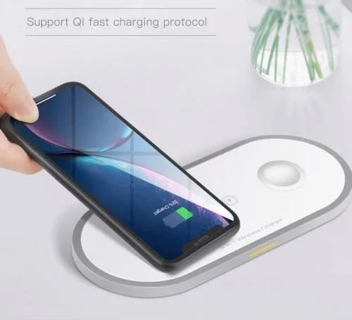 Polhammobile Original Kuulaa 3in1 Wireless Wireless Charger iPhone Compatible IWatch Compatible Airpods Iphone 11 Pro Xs Xs Max Xr