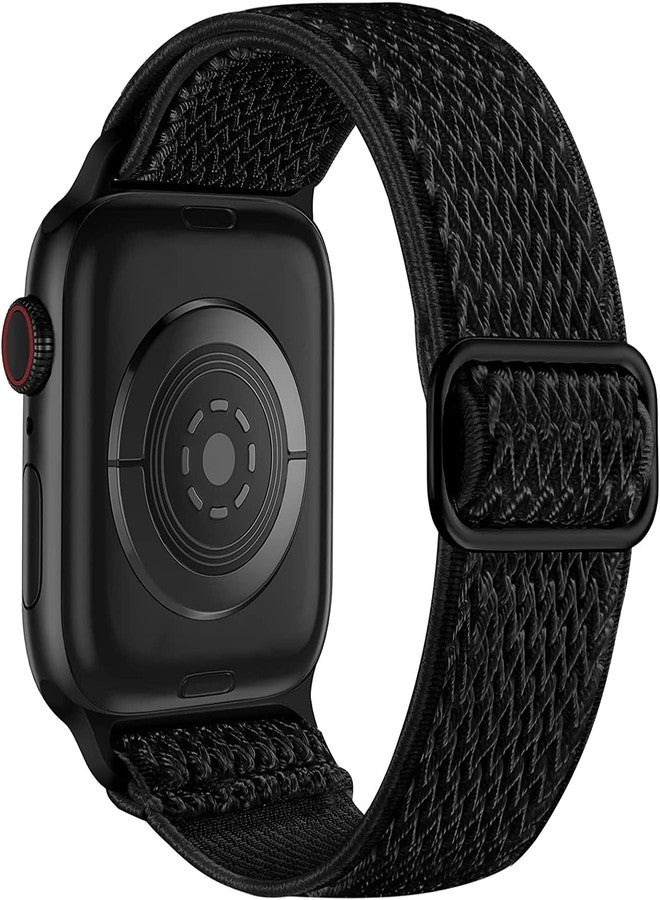 Lerobo Elastic Bands Compatible with Apple Watch 44mm 45mm 46mm 42mm 49mm 40mm for Women Men,Stretchy Solo Loop Soft Nylon Adjustable Solo Loop Sport Bands for iWatch SE Series 11 10 9 8 7 6 5 4 3 2 1 - Image 1