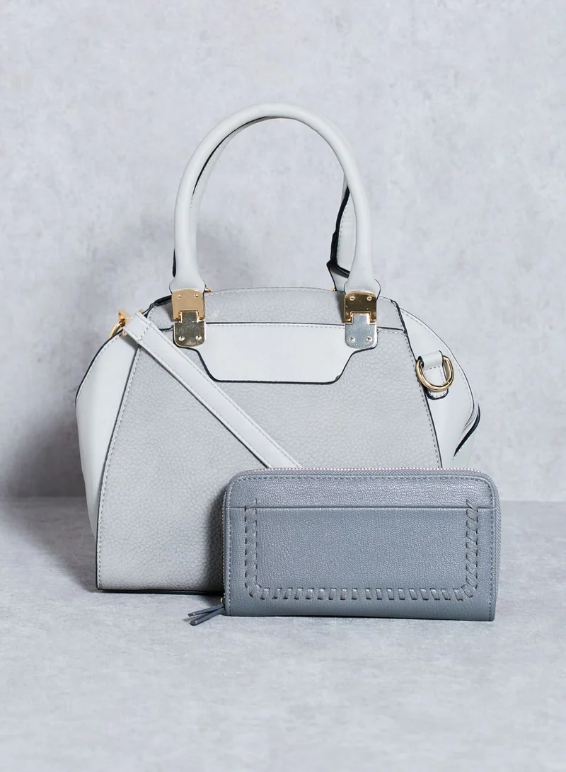 Ginger Quilted Zip Around Purse & Structured Boston