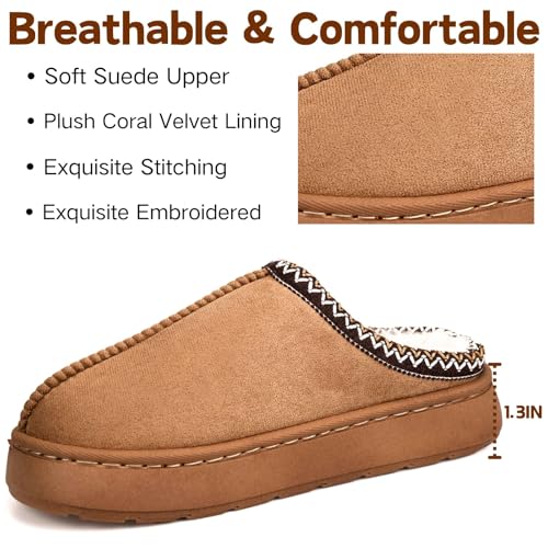 BERANMEY Fuzzy Memory Foam Slippers for Women Men Cozy Platform House Shoes with Anti-Slip Sole Warm Plush Lined Non-Slip Indoor Outdoor Short Ankle Slippers - Image 4