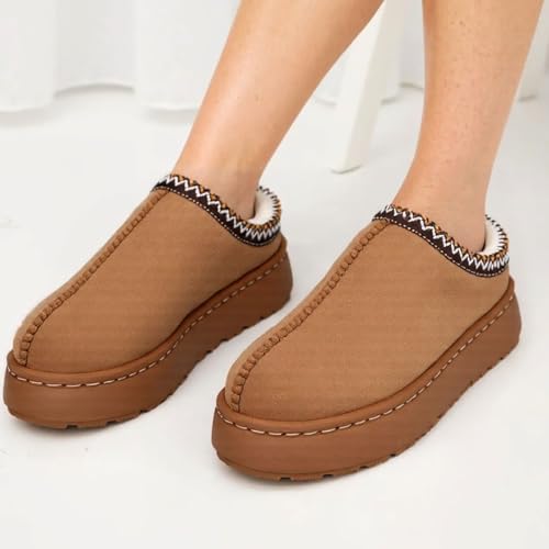 BERANMEY Fuzzy Memory Foam Slippers for Women Men Cozy Platform House Shoes with Anti-Slip Sole Warm Plush Lined Non-Slip Indoor Outdoor Short Ankle Slippers - Image 2