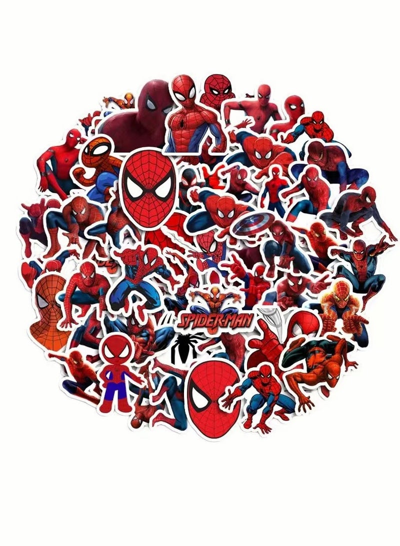 50 قطعة من ملصقات مرفل سبايدر مان المقاومة للماء - Image 1