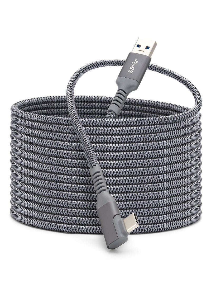 Captaintech 20ft Link Cable for Oculus Quest 2 - Fast Charging & Data Transfer USB C 3.2 Gen1 Cable for VR Headset and Gaming Experience - Image 1