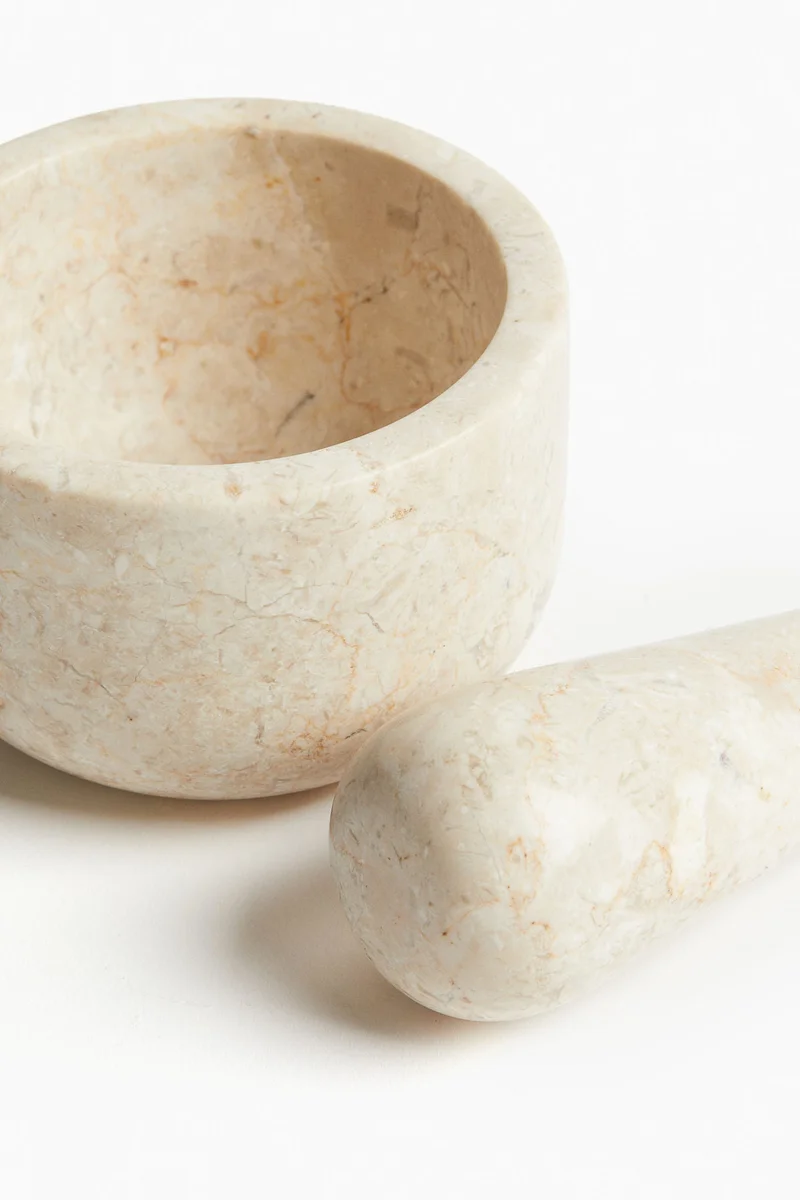 H&M Marble mortar and pestle