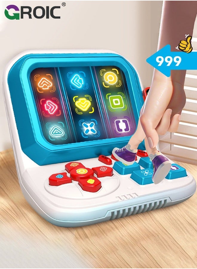 Speed Push Game Toys, Electronic Handheld Light Up Brain & Memory Games with LED Screen Pop Sensory Fidget 4 Thrilling Modes, 999+ Level Puzzle
