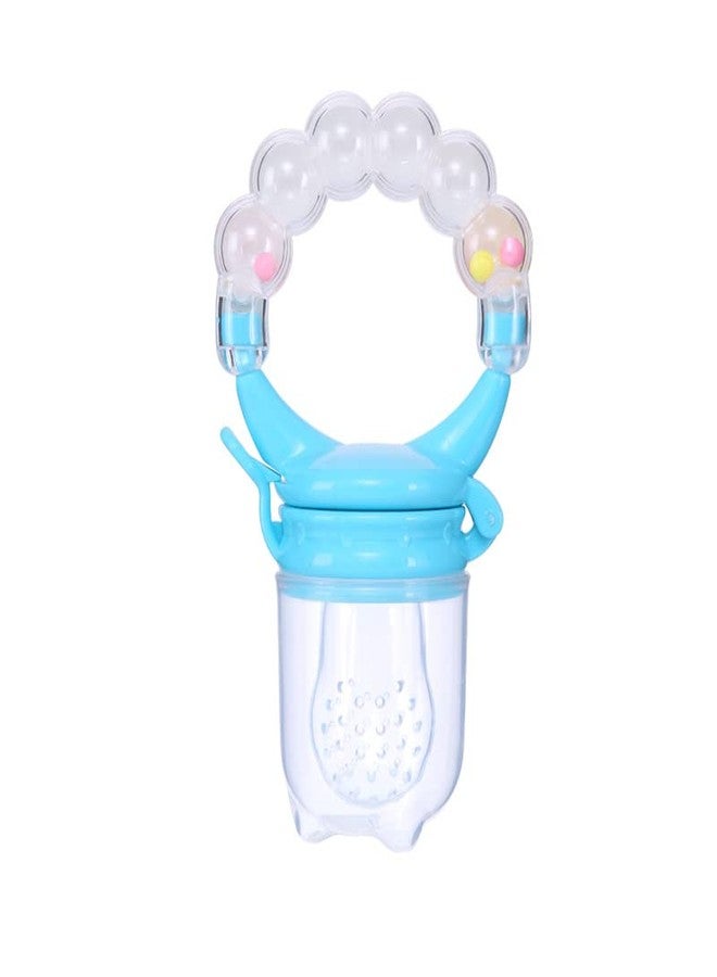 Lappu Silicone Baby Fruit Nibbler And Food Feeder For 6 To 12 Months Baby Bpa Free With Baby 2 Pcs Hot Sensitive Spoon (Combo Saver) (Multi13) - Image 2