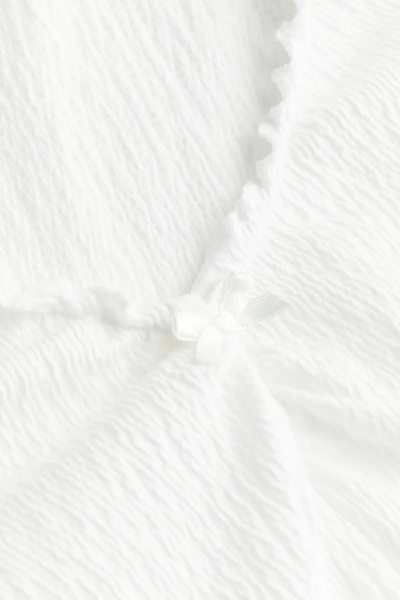 H&M Crinkled jersey top