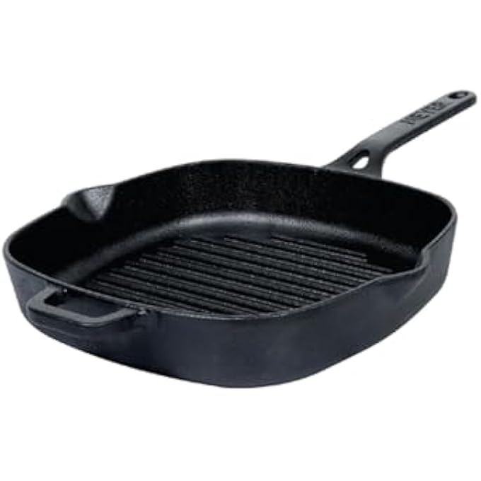 ماير مقلاة شواء من الحديد الزهر باللون الأسود 25 سم My47763 - Image 1