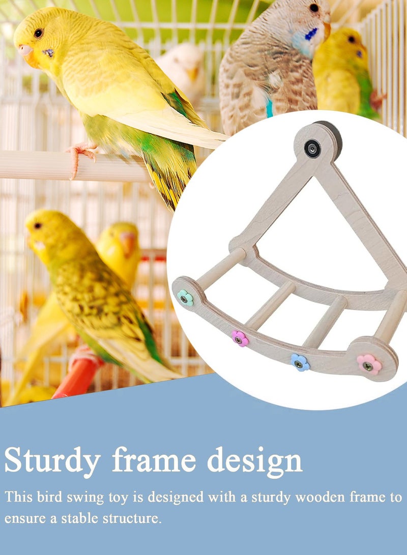 كيدل لعب الطيور المتأرجحة لعب قفص الببغاء التعليمية الدوار مملة لعب السلم إمدادات الطيور - Image 4