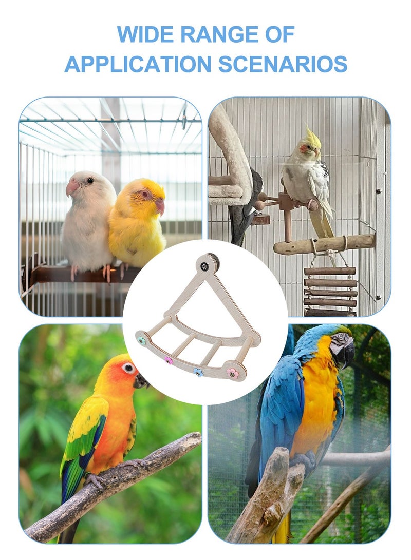 كيدل لعب الطيور المتأرجحة لعب قفص الببغاء التعليمية الدوار مملة لعب السلم إمدادات الطيور - Image 2