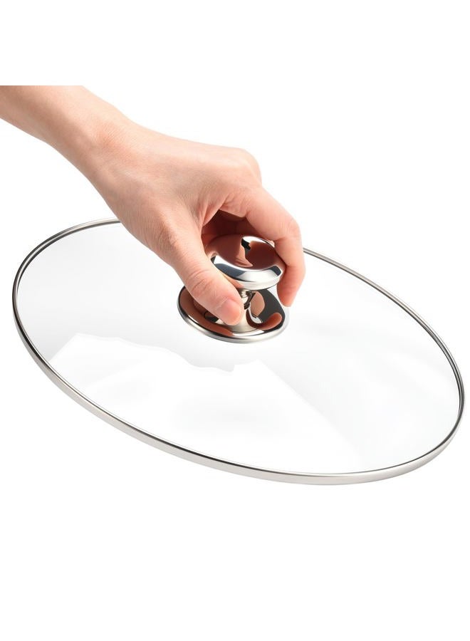 SUKABU Oval Glass Lid 4 Quart Replacement for Hamilton Beach 4qt Slow Cooker - Image 4