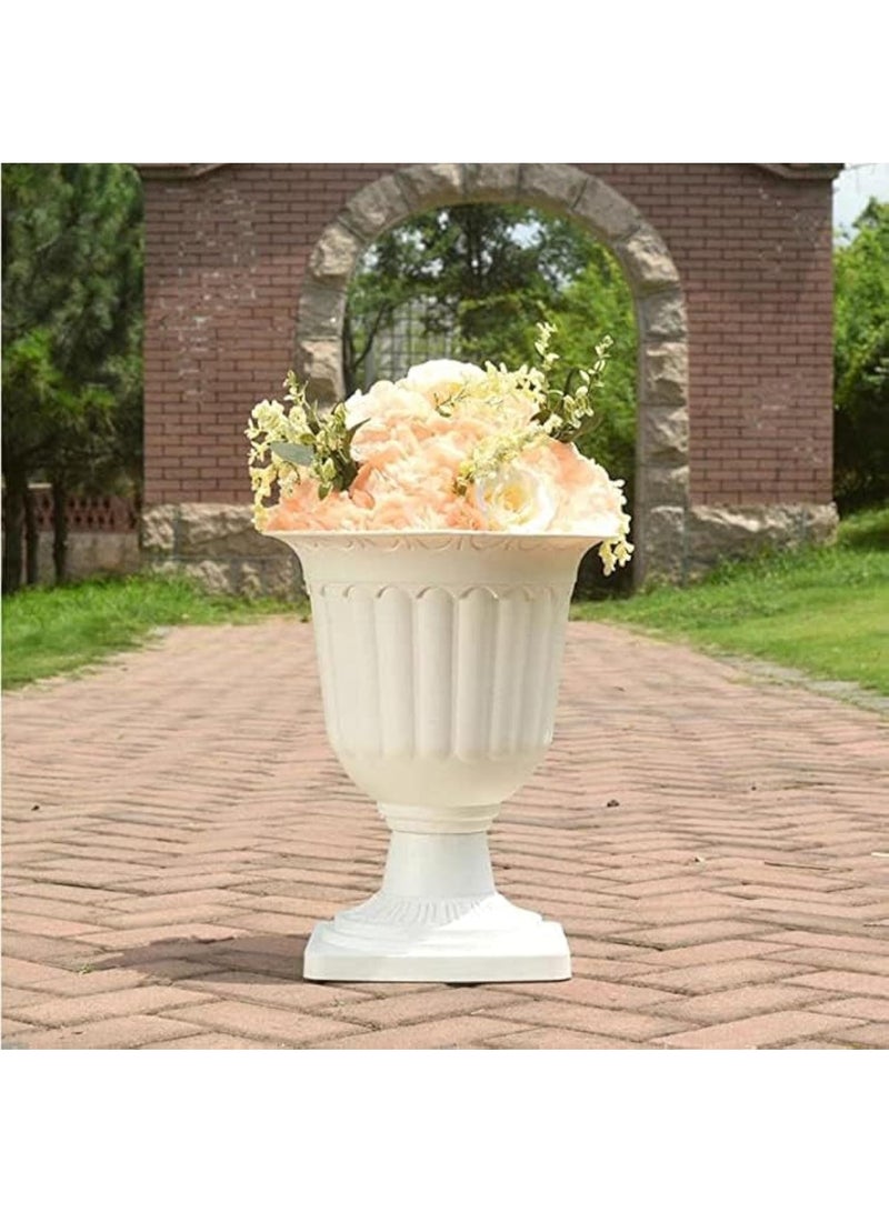 White Plastic Flower Pot Durable Nursery Planter for Indoor & Outdoor Plants - Image 5