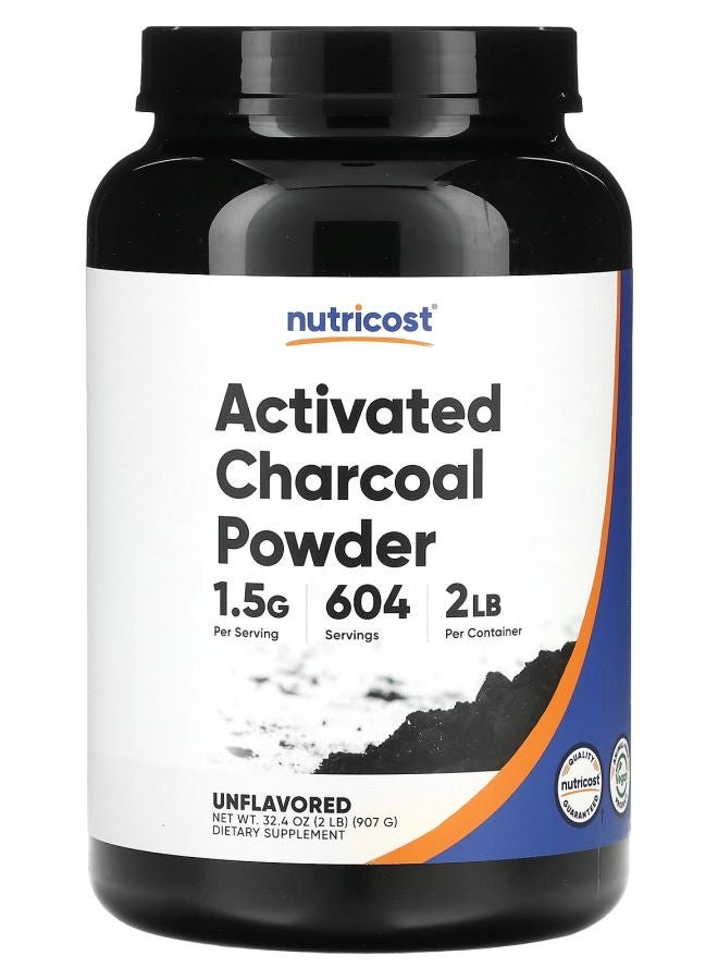 Nutricost مسحوق الفحم النشط غير المنكه 2 رطل (907 جرام) - Image 1