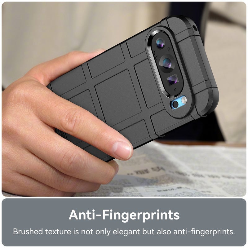 HuHa Protective Cover For Google Pixel 9 Full Coverage Shockproof TPU Phone Case(Black) - Image 5