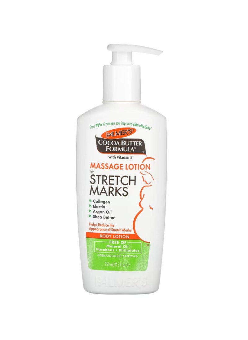 PALMER'S Palmer's Cocoa Butter Formula Massage Lotion for Stretch Marks and Skin Care During Pregnancy, 250 MAL  - Image 1