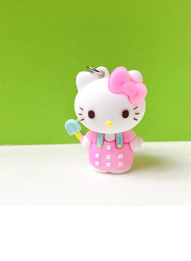 Generic Distinguished cartoon keychain cute accessory Hello Kitty keychain fit car purse and bag cute creative gift 