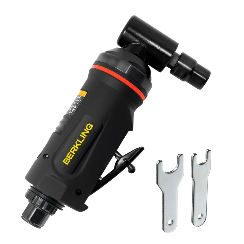 Berkling Tools BT 6322 14 Right Angle Air Die Grinder ProfessionalGrade HeavyDuty Pneumatic Grinder with Variable Speed Control for Precision Grinding Polishing Sanding - Image 2