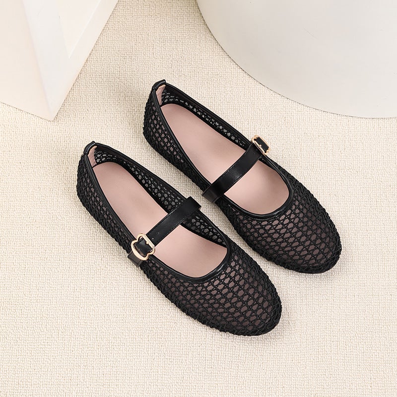 Women's Hollow-out Mary Jane Flat Shoes - Image 2