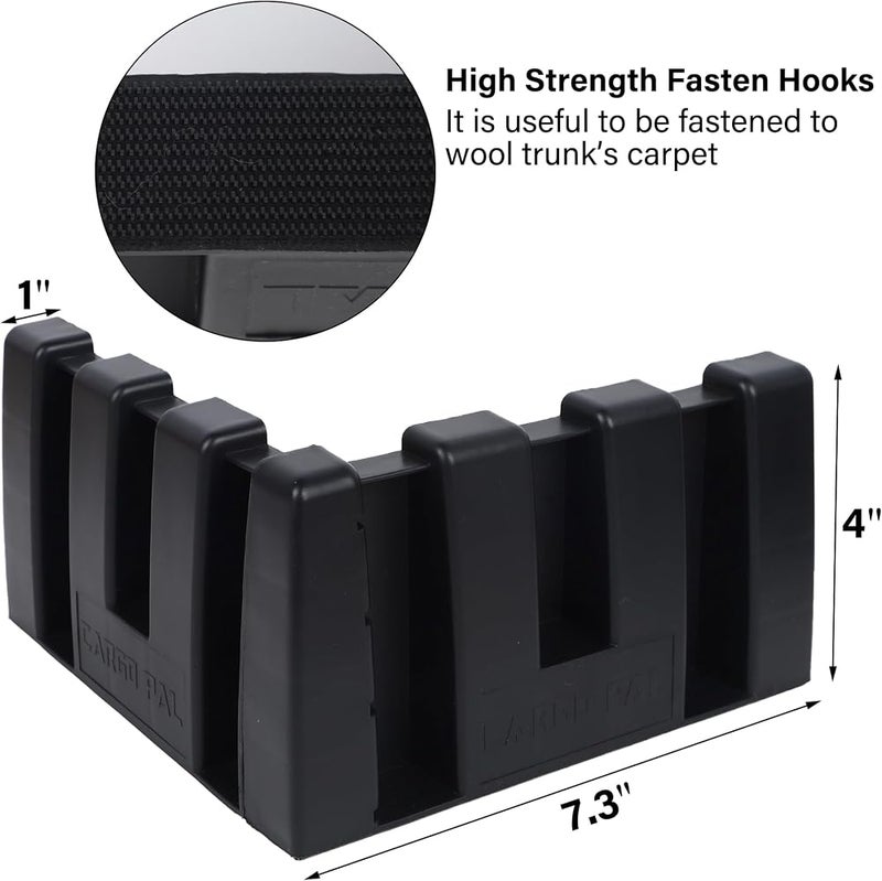 YOFIT Multi-Purpose Car Trunk Storage Organizer Cubes, Must Be Used with Wool Trunk Mat for Car/Truck/SUV/Pickup Truck, 4-Piece Set, YOFIT - Image 2