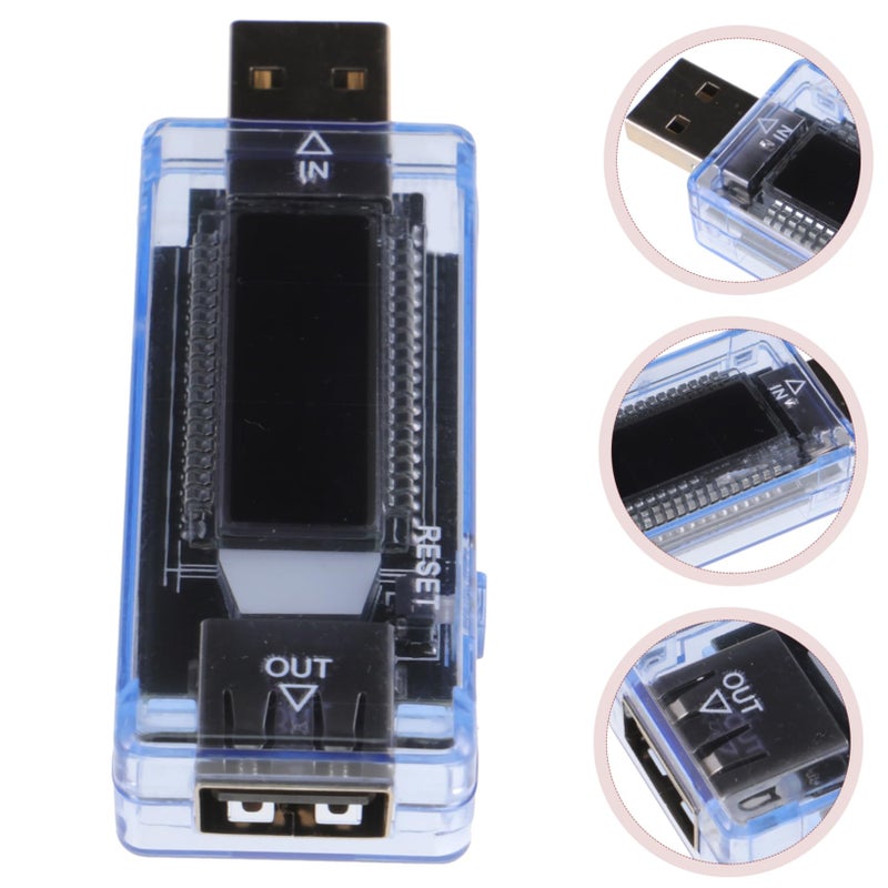 عداد الفولتية والتيار والطاقة الرقمية عبر USB مع شاشة LCD لمراقبة الشاحن والبطارية - Image 3