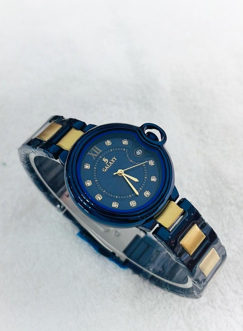 جالاكسي ساعة جالاكسي مقاومة للماء بعقارب من الستانلس ستيل